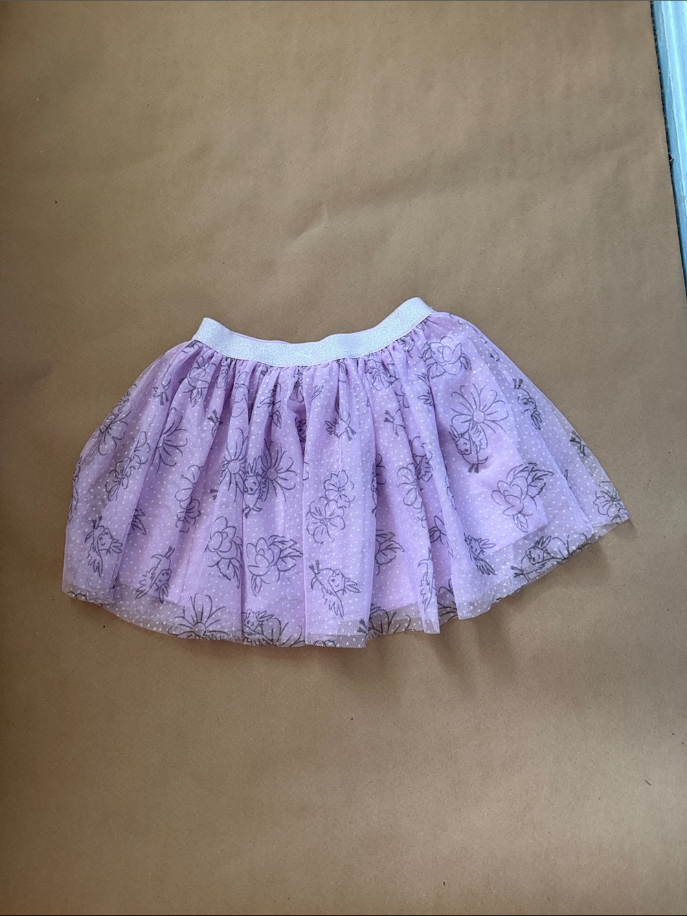 Disney Lilac Floral and Birdie Tulle Skirt